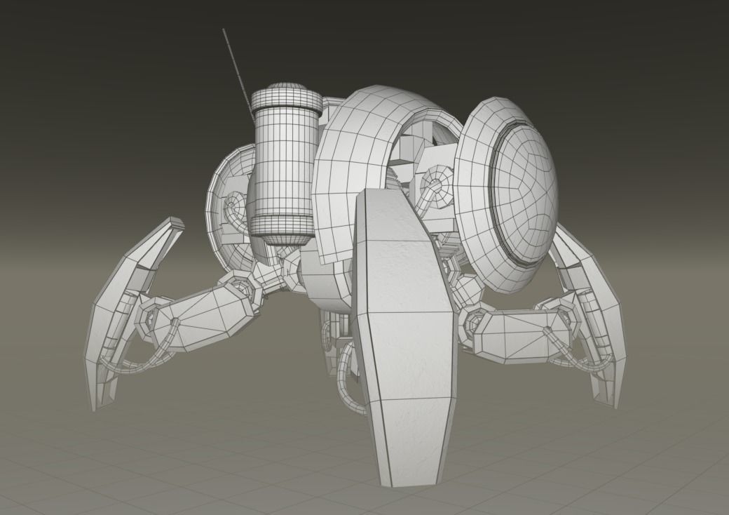 Crab Sentry Drone 3D model_6