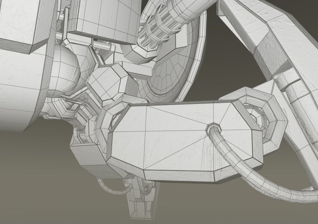 Crab Sentry Drone 3D model_8