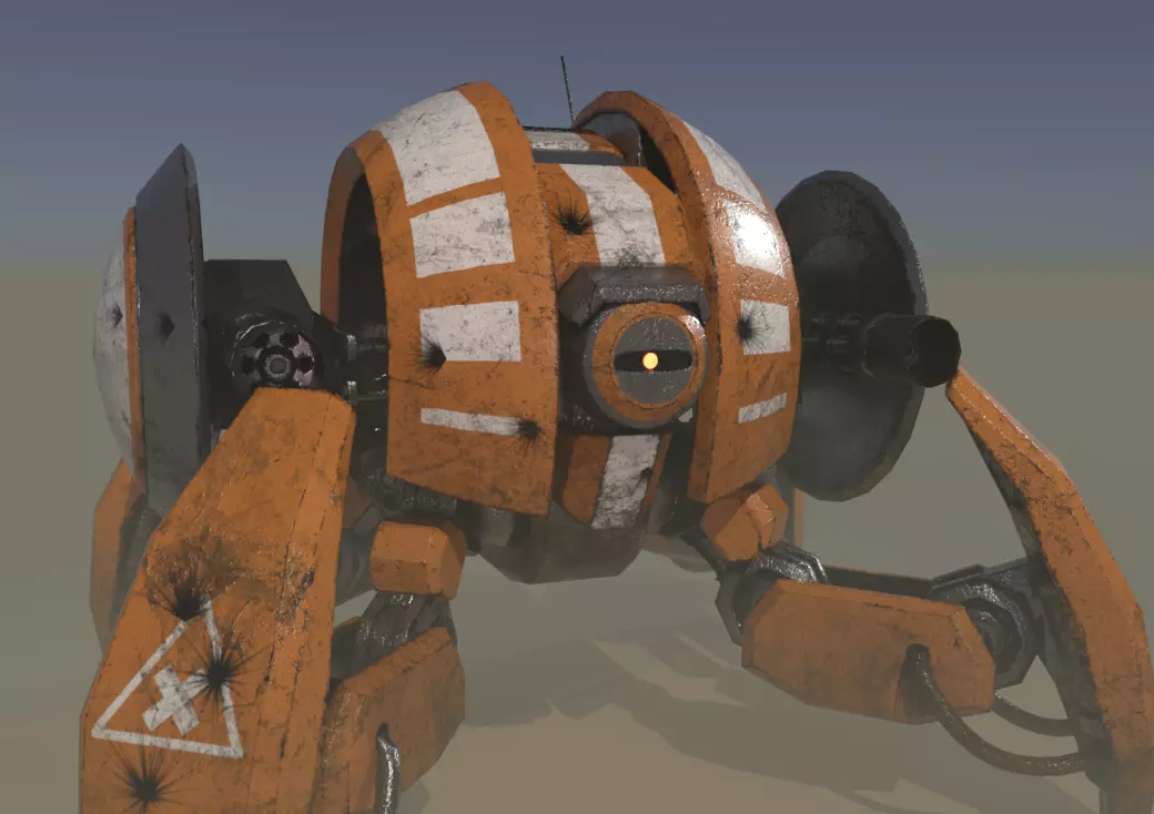 Crab Sentry Drone 3D model_0