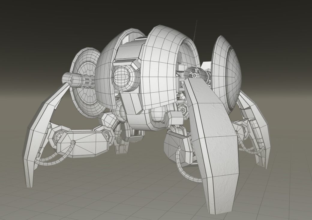Crab Sentry Drone 3D model_5