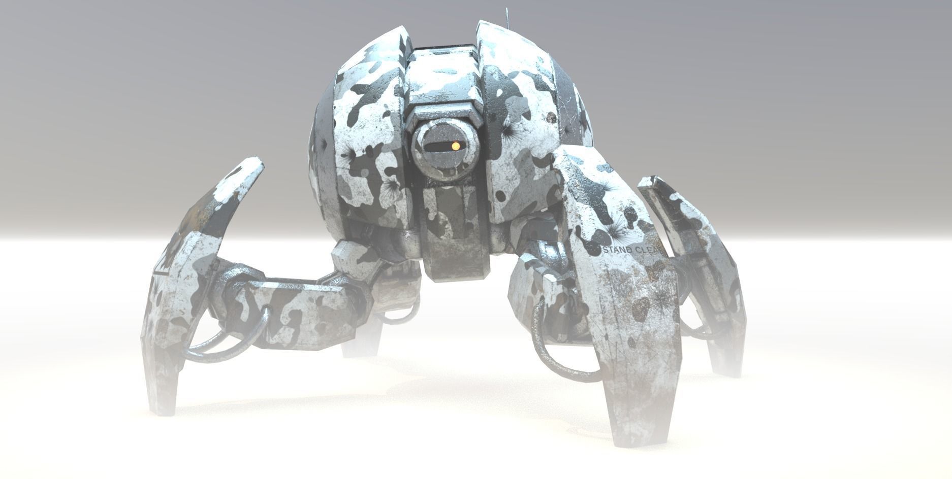 Crab Sentry Drone 3D model_4