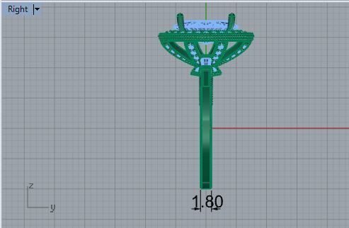 Tear Diamond ring 1807 3D print Model 3D print model_6