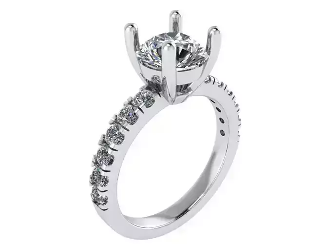 Diamond ring 1808 3D print model