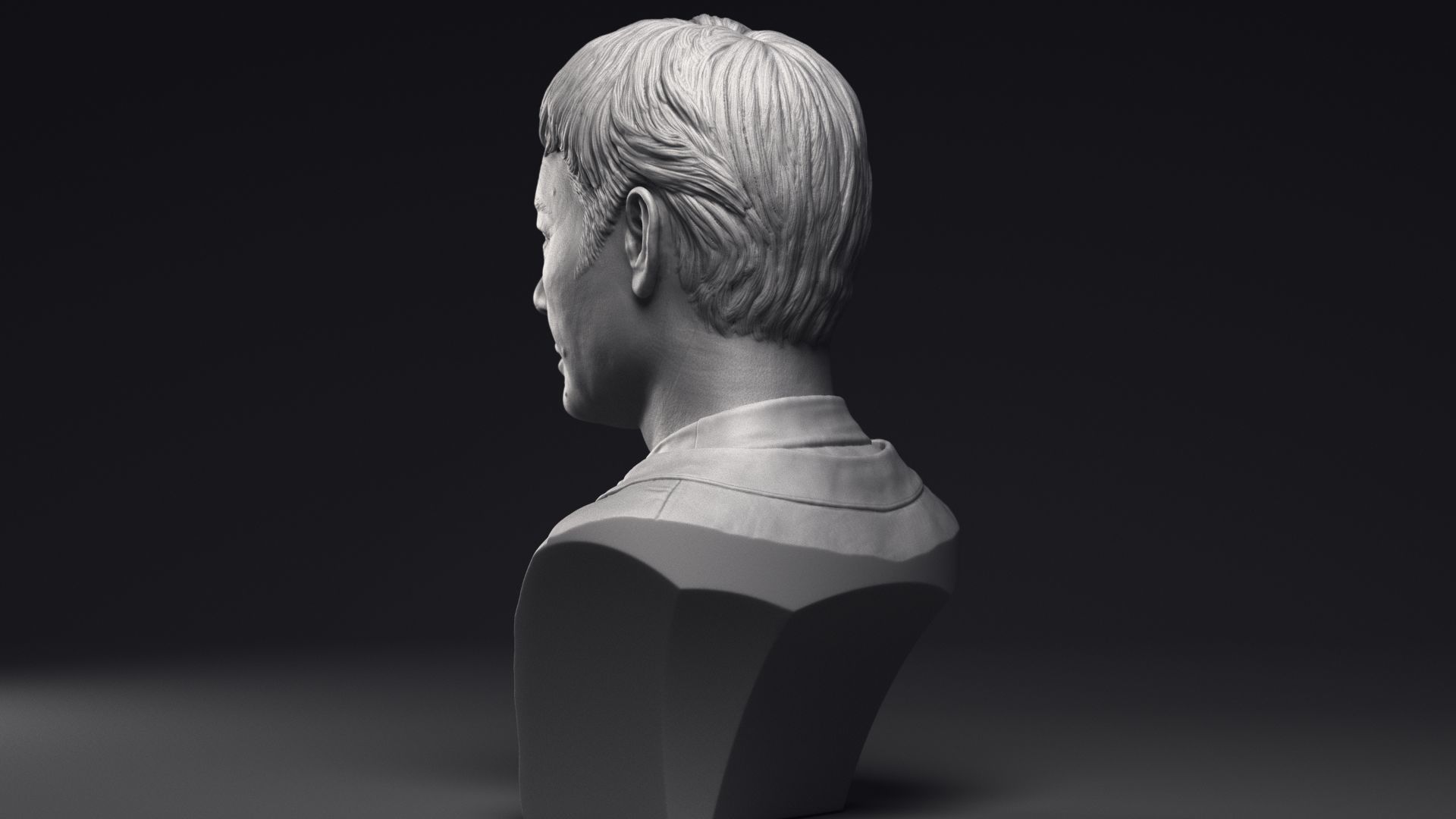 DeForest Kelley as Dr Leonard McCoy Bust Printable 3D Model 3D print model_19