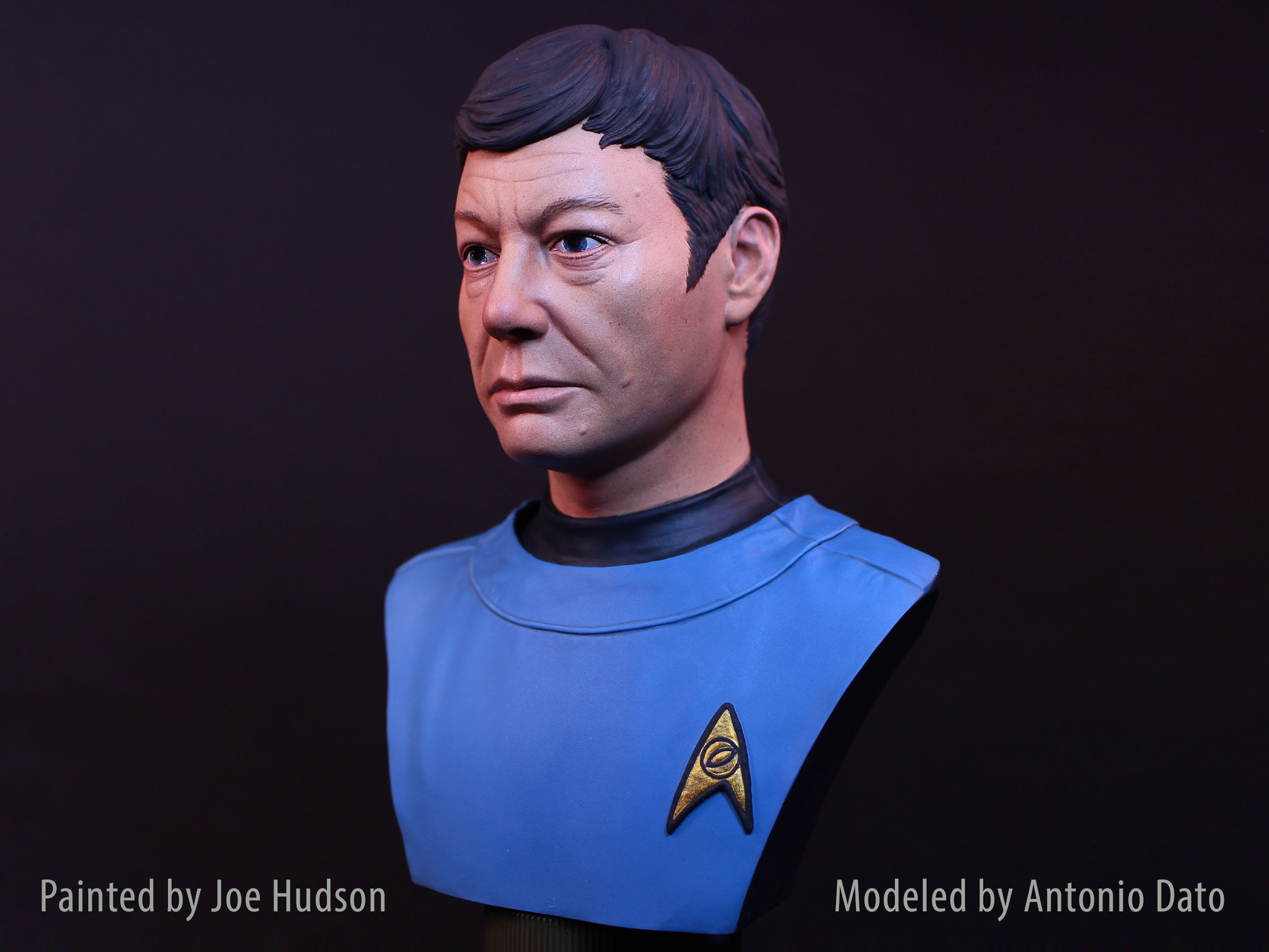 DeForest Kelley as Dr Leonard McCoy Bust Printable 3D Model 3D print model_2