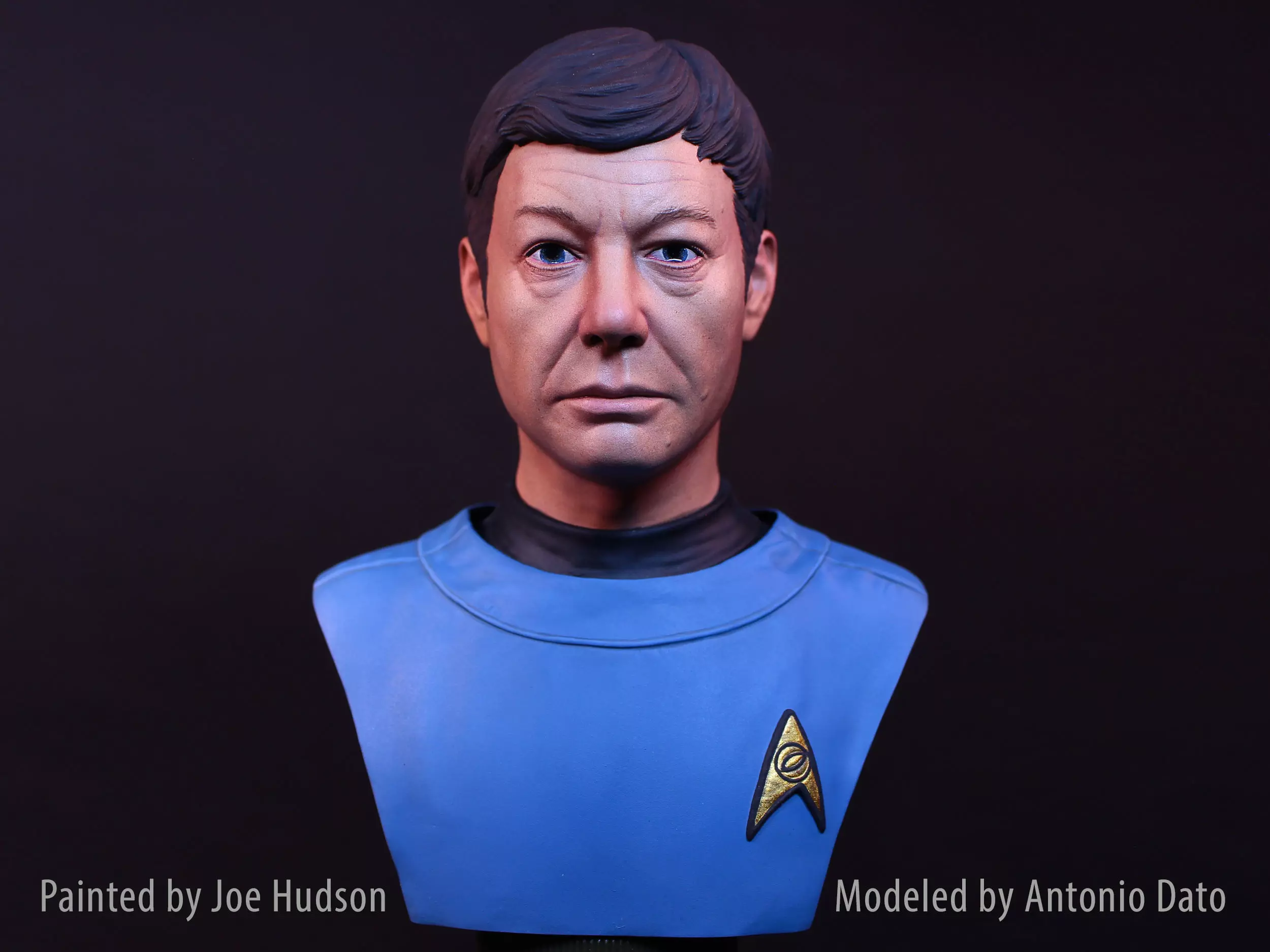 DeForest Kelley as Dr Leonard McCoy Bust Printable 3D Model 3D print model_0