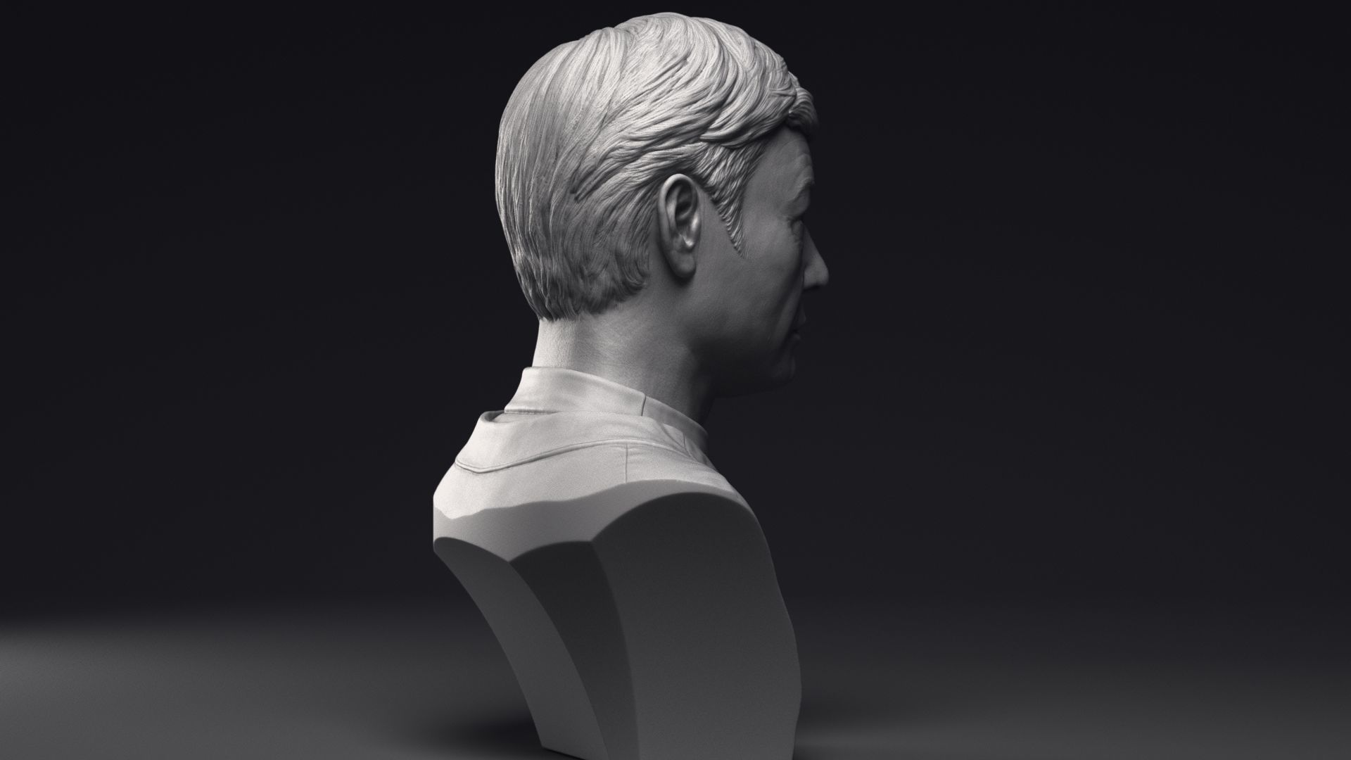 DeForest Kelley as Dr Leonard McCoy Bust Printable 3D Model 3D print model_24