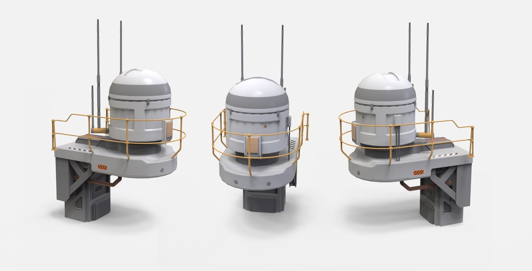 sci-fi Architecture kitbash 40 3D model_6