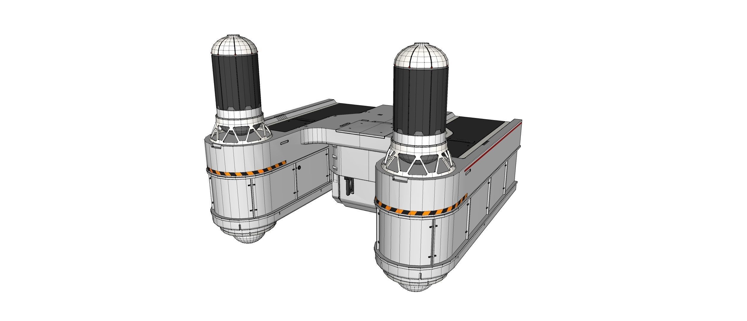 sci-fi Architecture kitbash 40 3D model_22