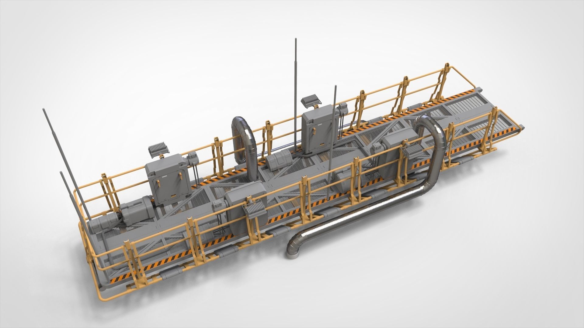 sci-fi Architecture kitbash 40 3D model_12