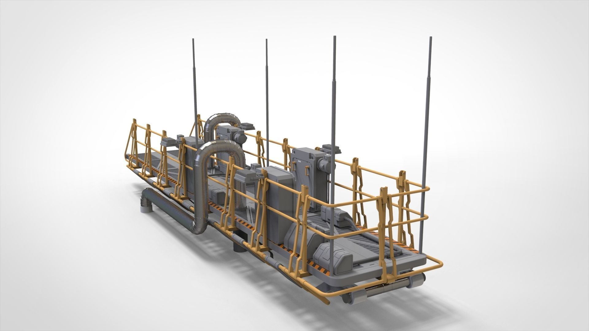 sci-fi Architecture kitbash 40 3D model_11