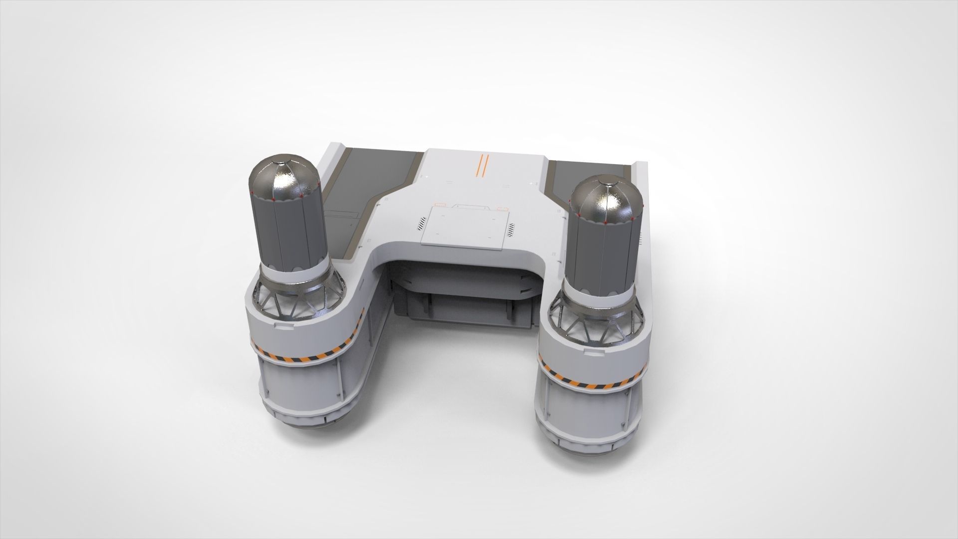 sci-fi Architecture kitbash 40 3D model_4