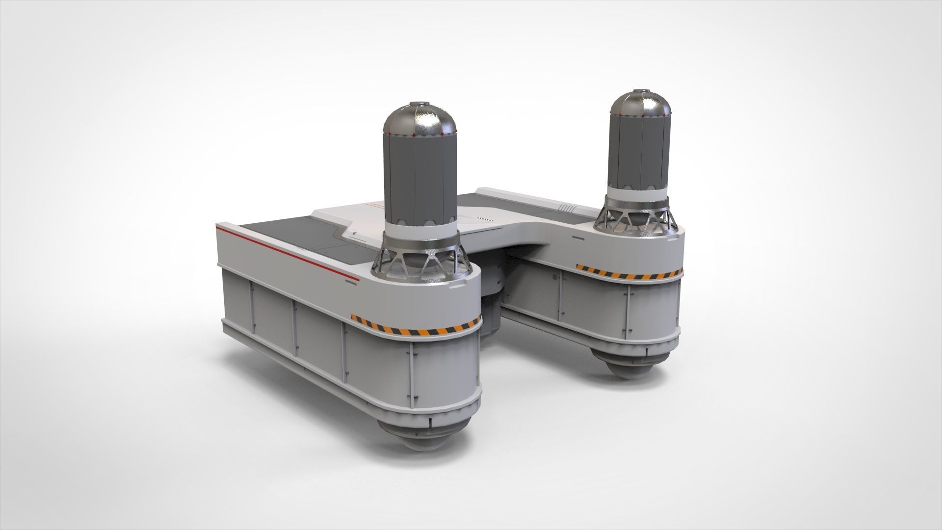 sci-fi Architecture kitbash 40 3D model_3