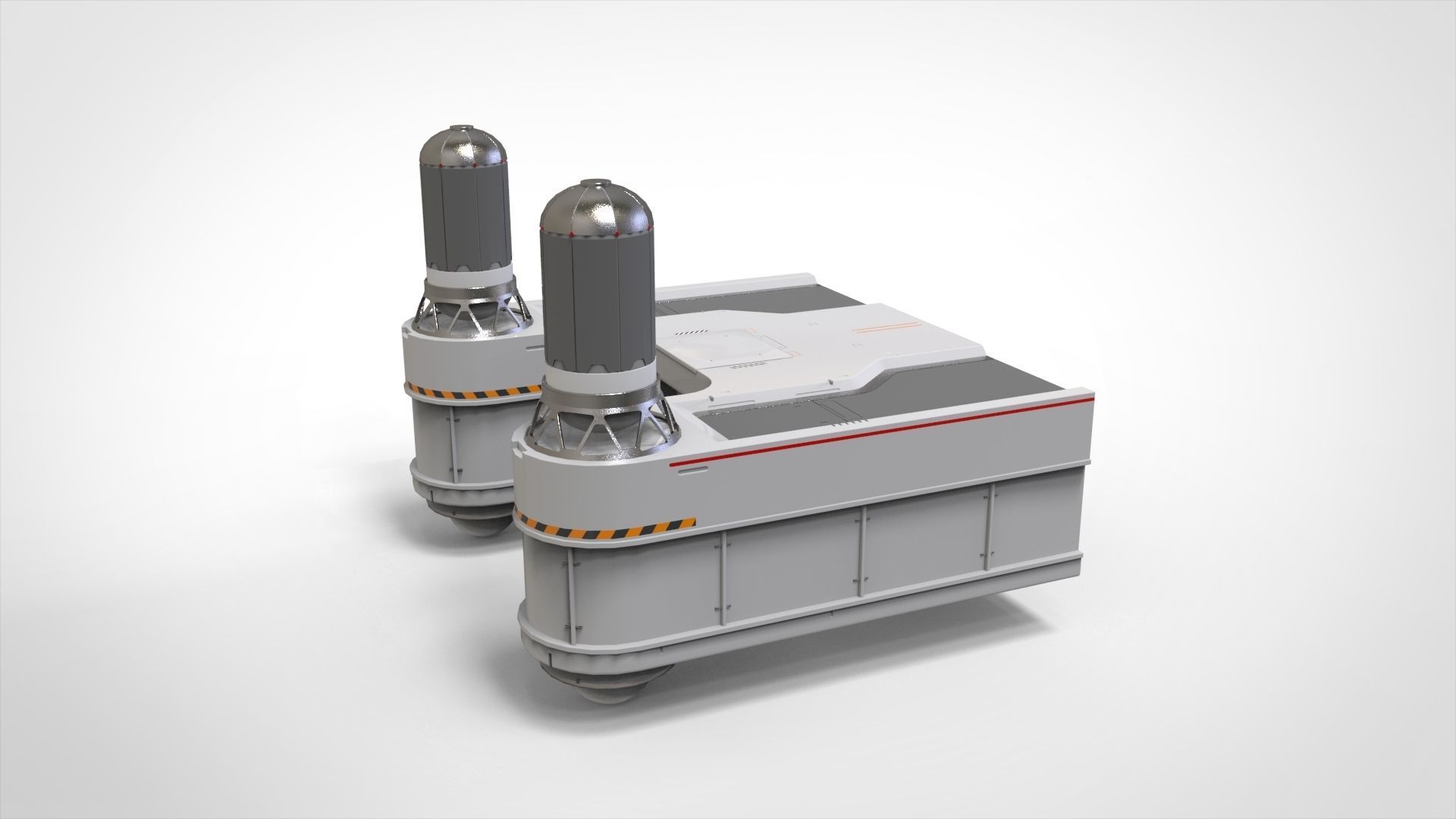 sci-fi Architecture kitbash 40 3D model_5