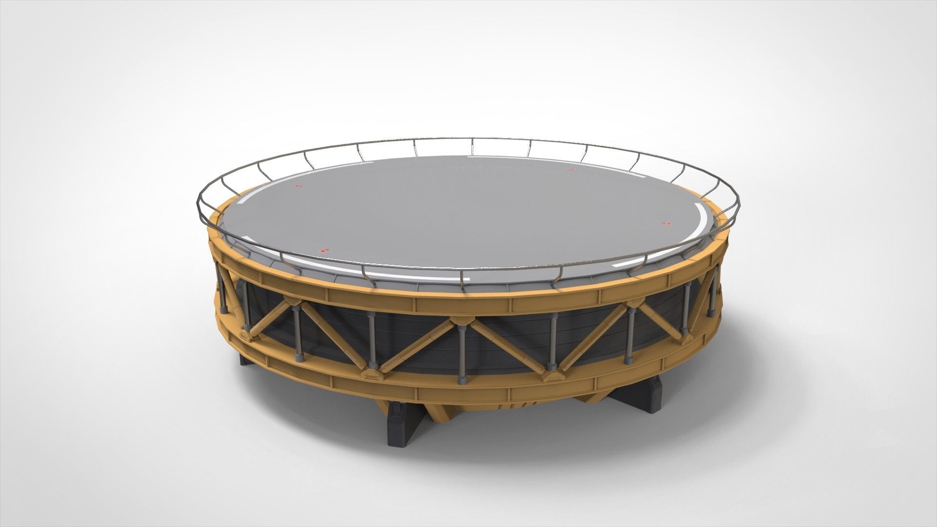 sci-fi Architecture kitbash 40 3D model_8