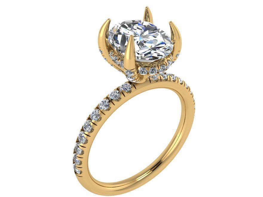 Crystal ring 1812 3D print model 3D print model_1