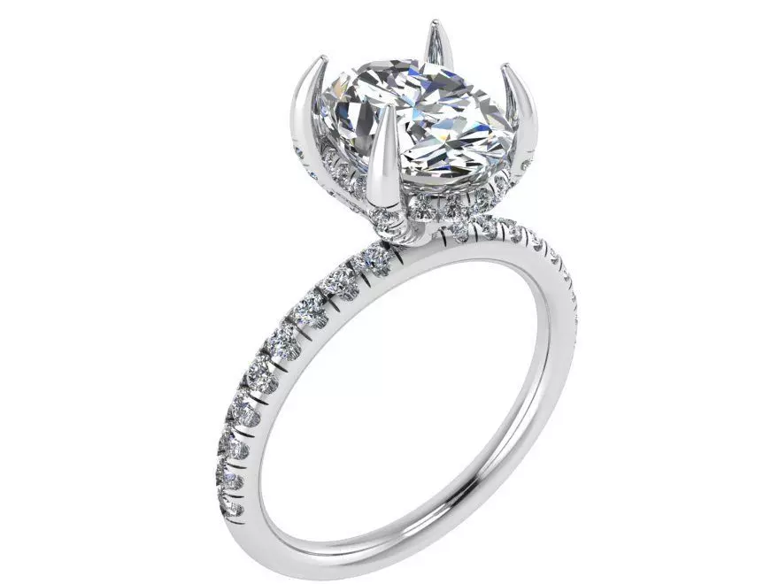 Crystal ring 1812 3D print model 3D print model_0