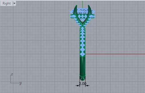 Crystal ring 1812 3D print model 3D print model_6