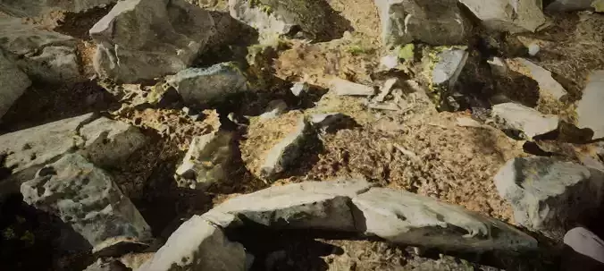 Realistic Rock Collection group of rocks Low-poly 3D model