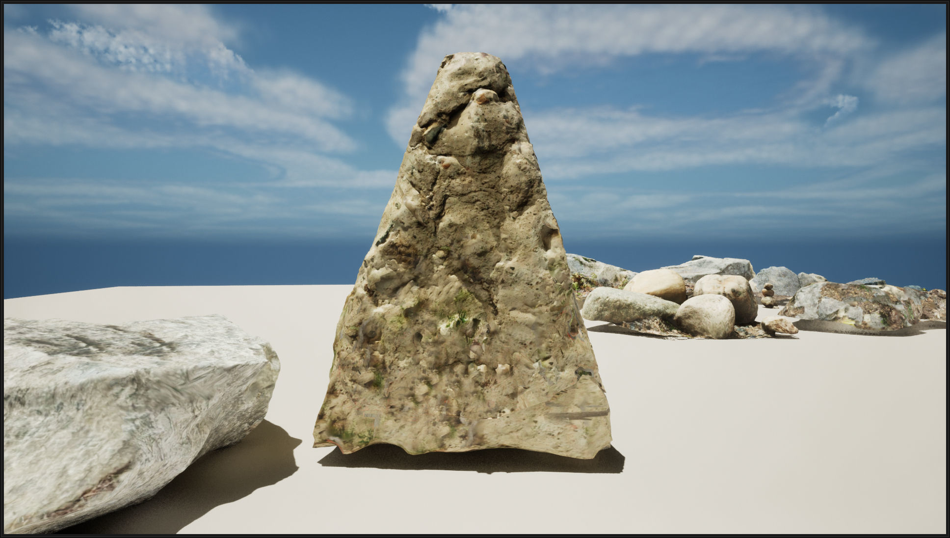 Realistic Rock Collection group of rocks Low-poly 3D model_4