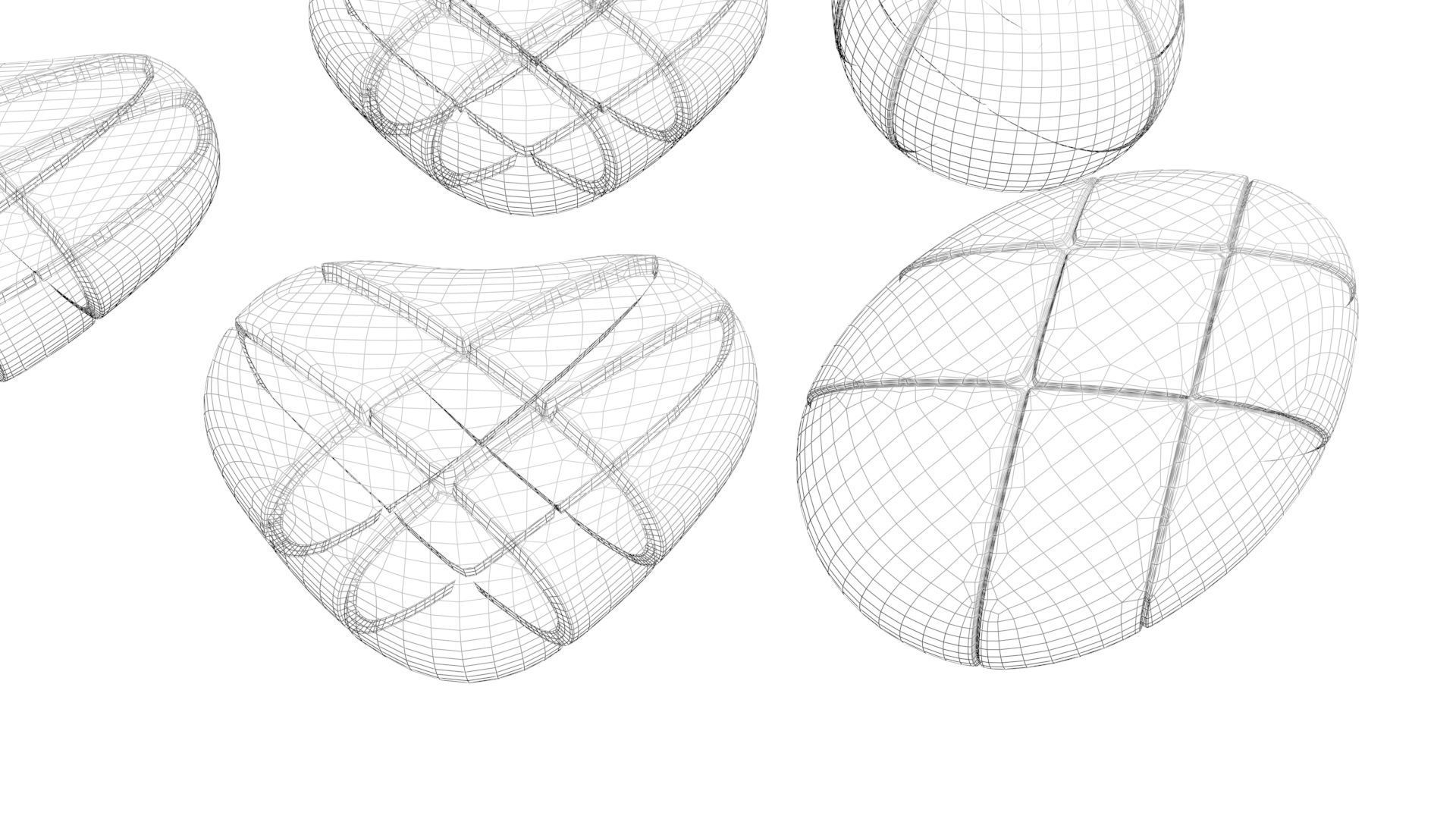 Heart Cubes and Morph Eggs Set 3D model_18