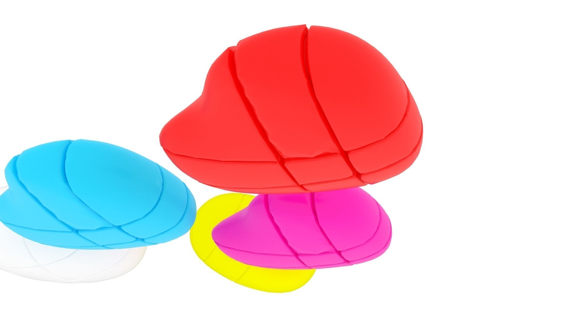 Heart Cubes and Morph Eggs Set 3D model_10