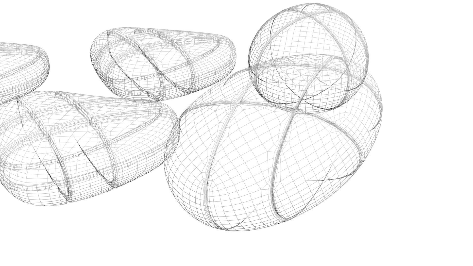 Heart Cubes and Morph Eggs Set 3D model_21