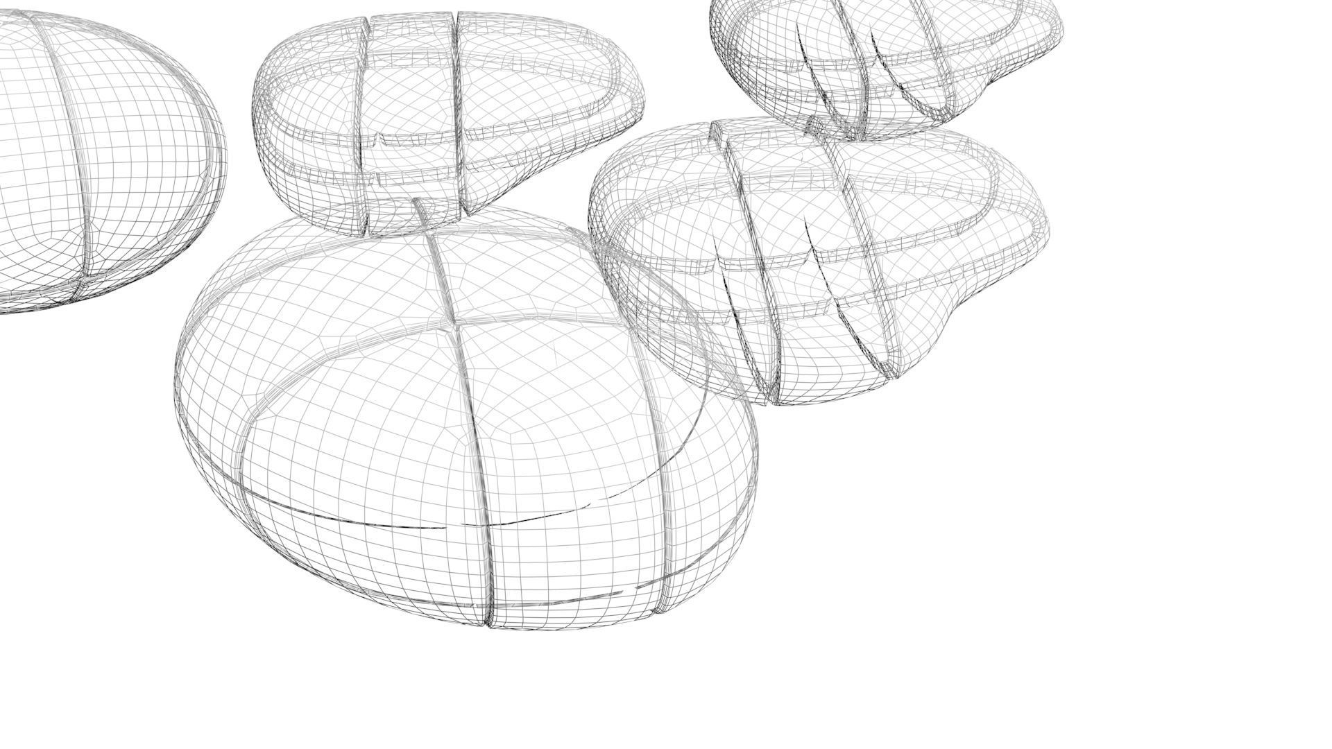 Heart Cubes and Morph Eggs Set 3D model_16