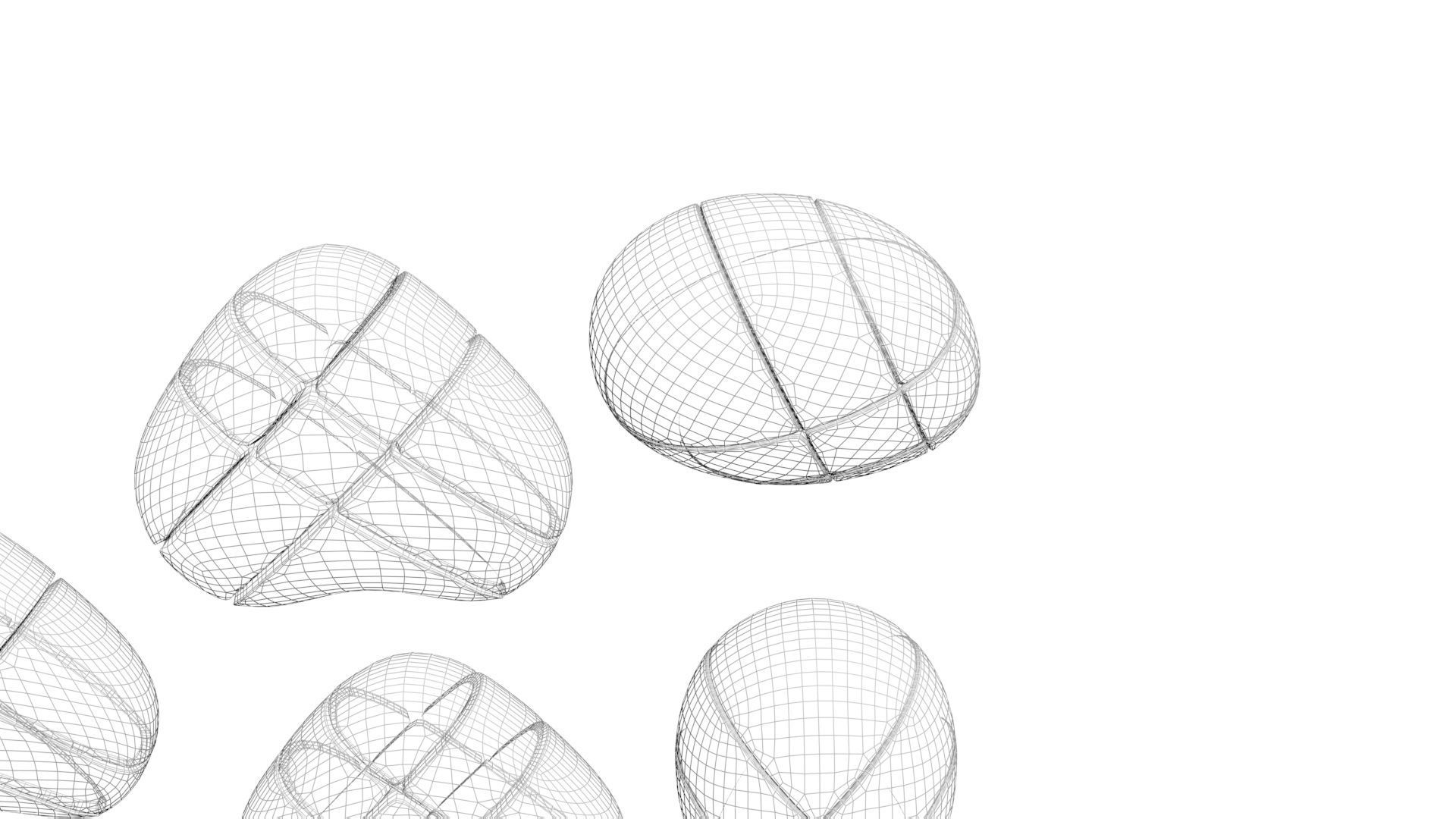 Heart Cubes and Morph Eggs Set 3D model_20