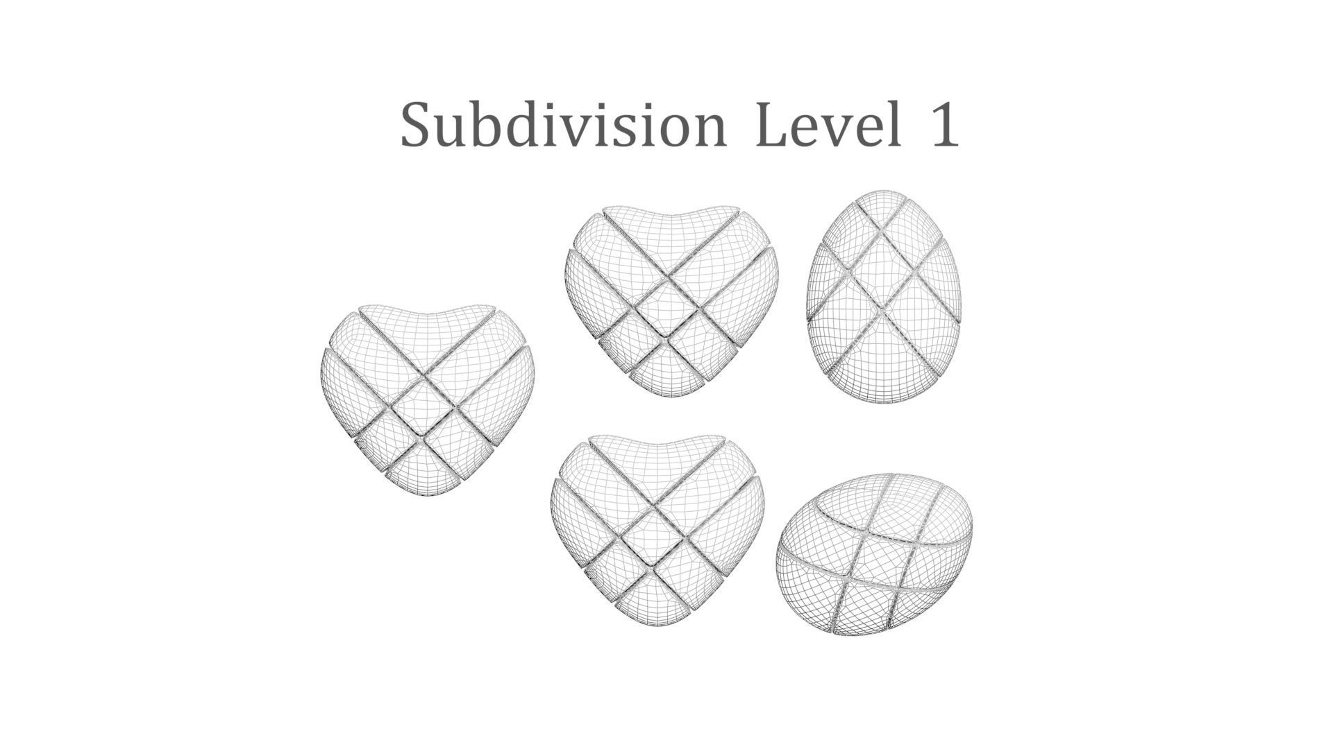 Heart Cubes and Morph Eggs Set 3D model_24