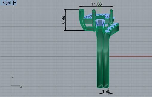 1- Stone Emerald Ring With Notched Band 1813 3D print model 3D print model_6