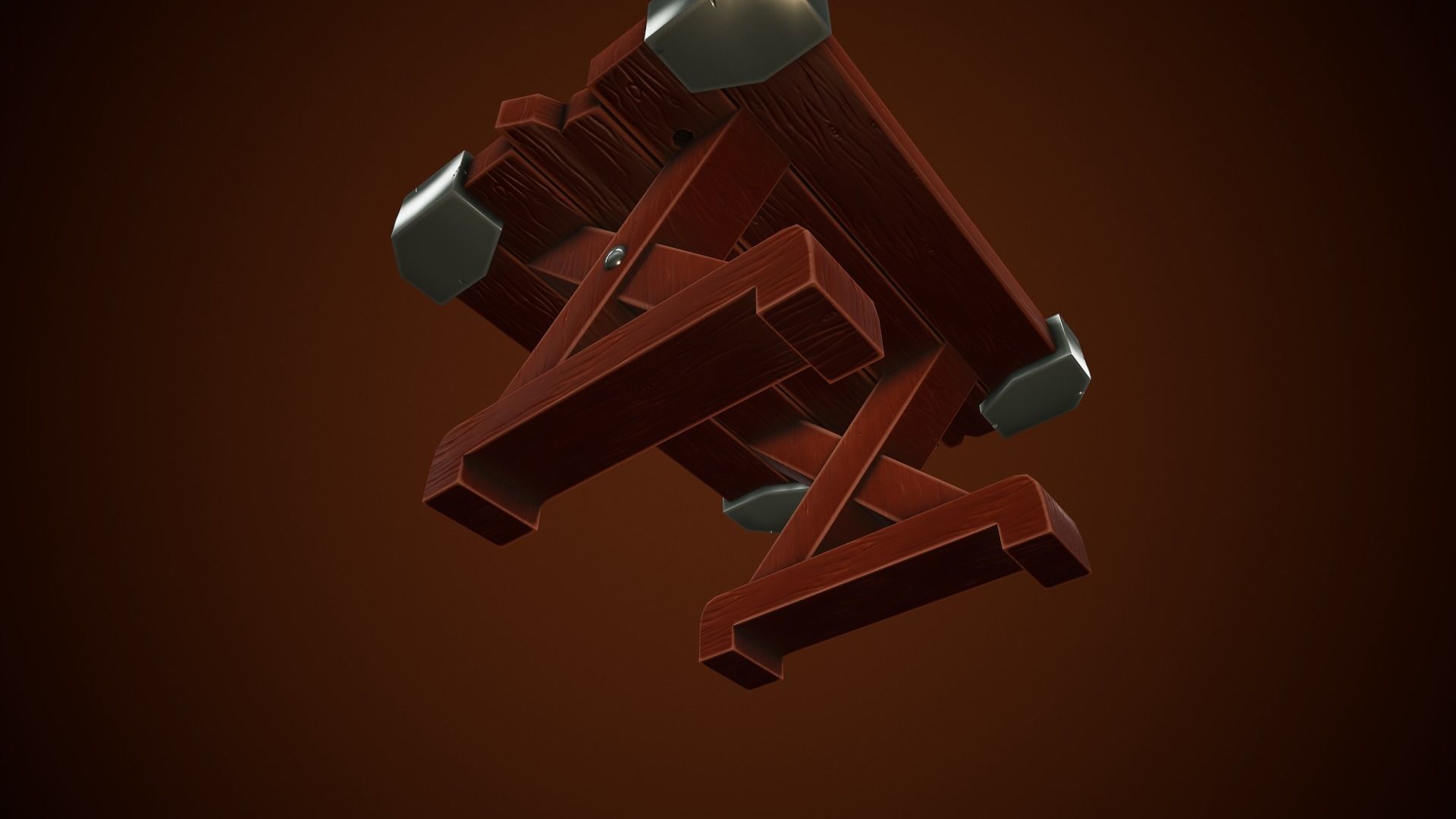 Stylized Table - Tutorial Included Low-poly 3D model_6