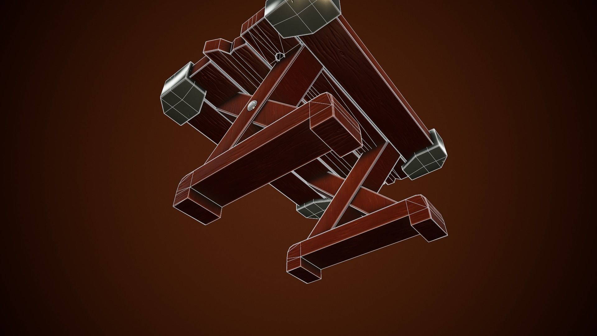 Stylized Table - Tutorial Included Low-poly 3D model_7