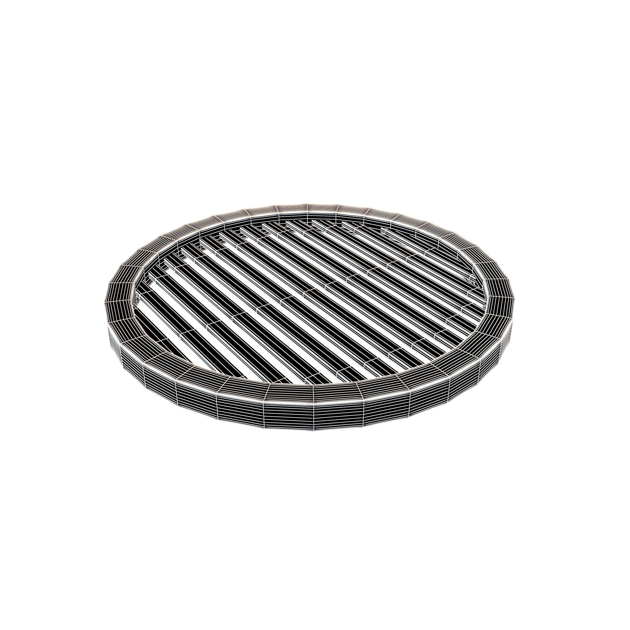 Manhole Cover v2 001 Low-poly 3D model_5