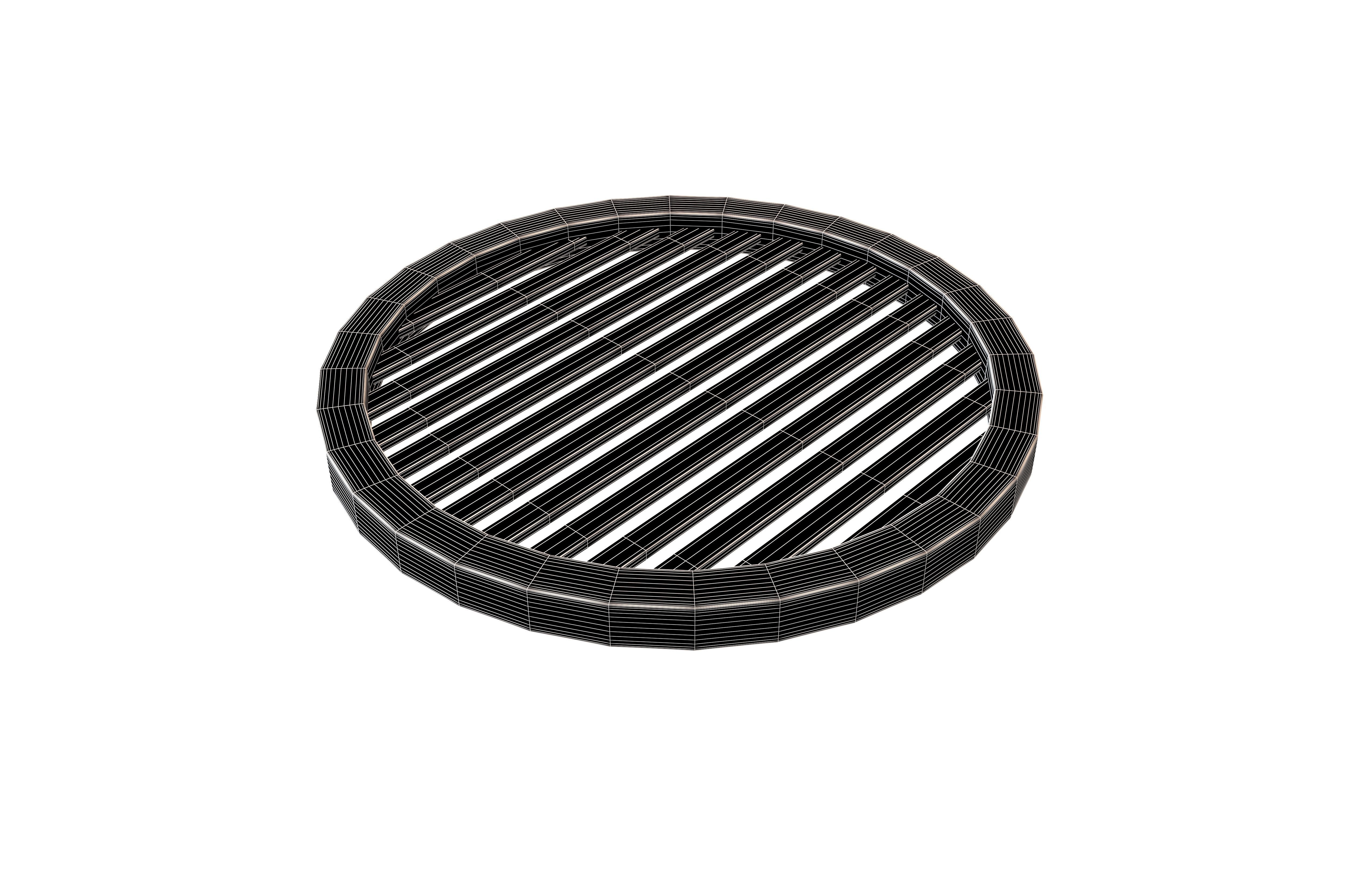 Manhole Cover v2 001 Low-poly 3D model_6