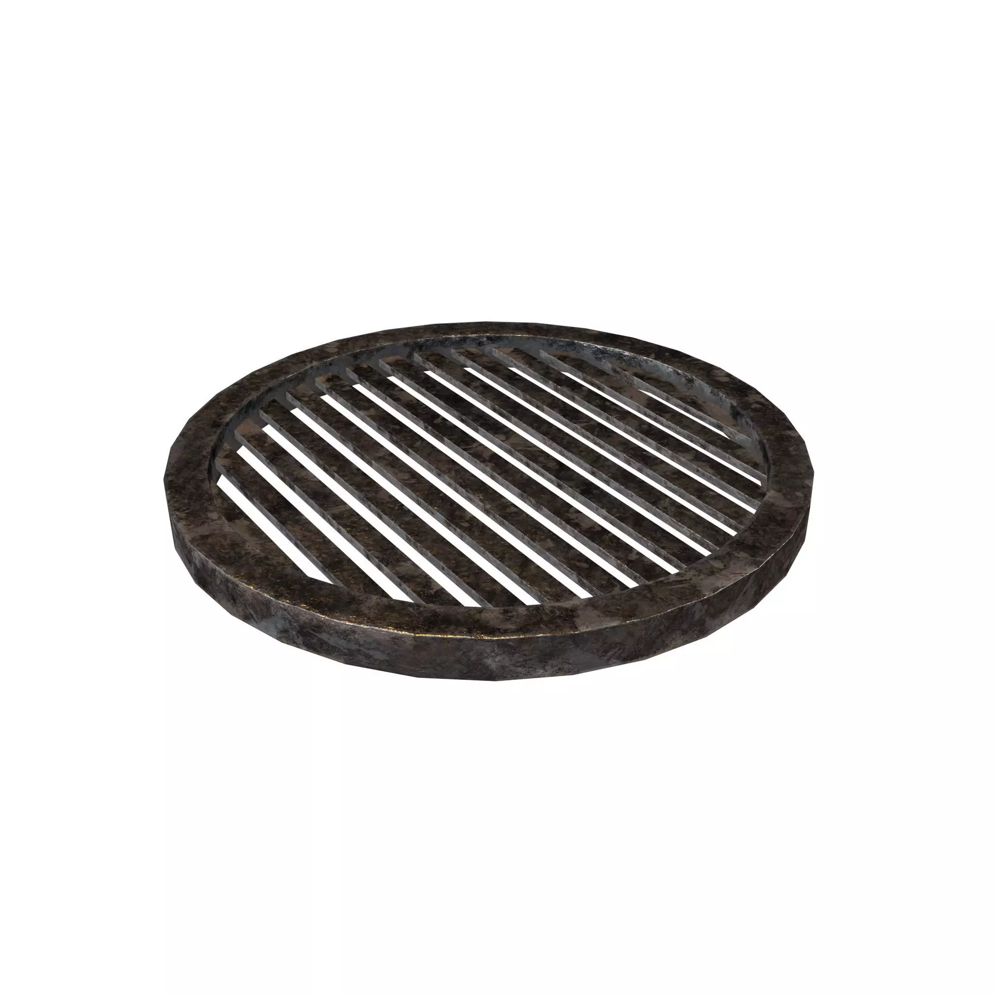 Manhole Cover v2 001 Low-poly 3D model_0