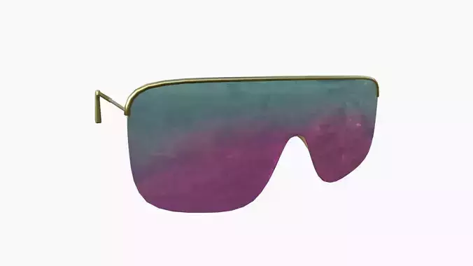 Sunglass I12 Pink Blue - Character Design Fashion Low-poly 3D model