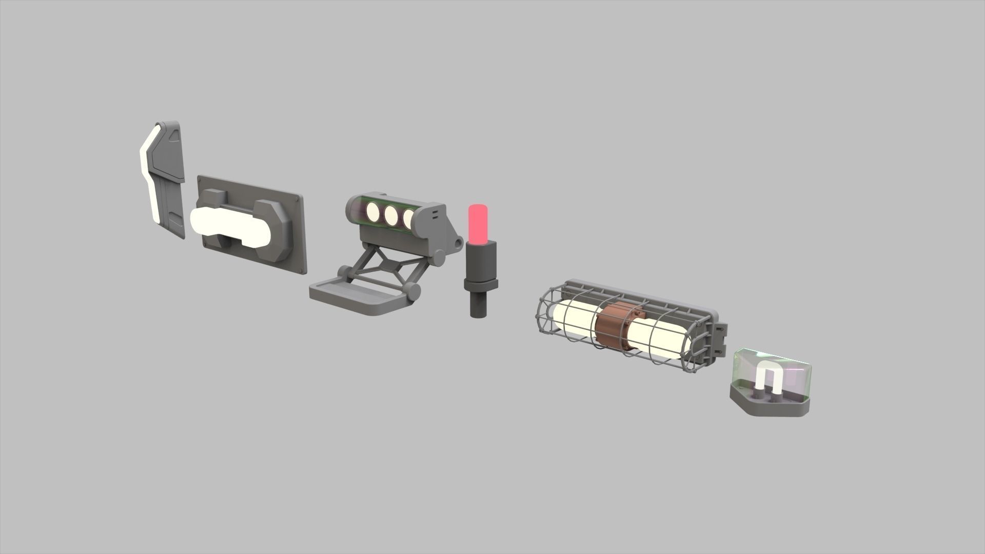 sci fi lighting 8 3D model_10