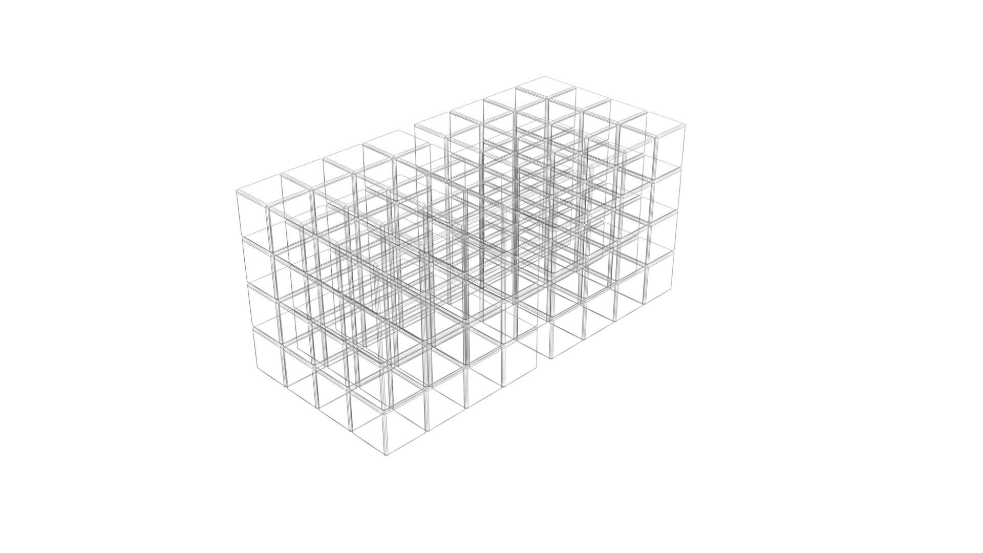 Rubiks Cube 4x4x4 3D model_30