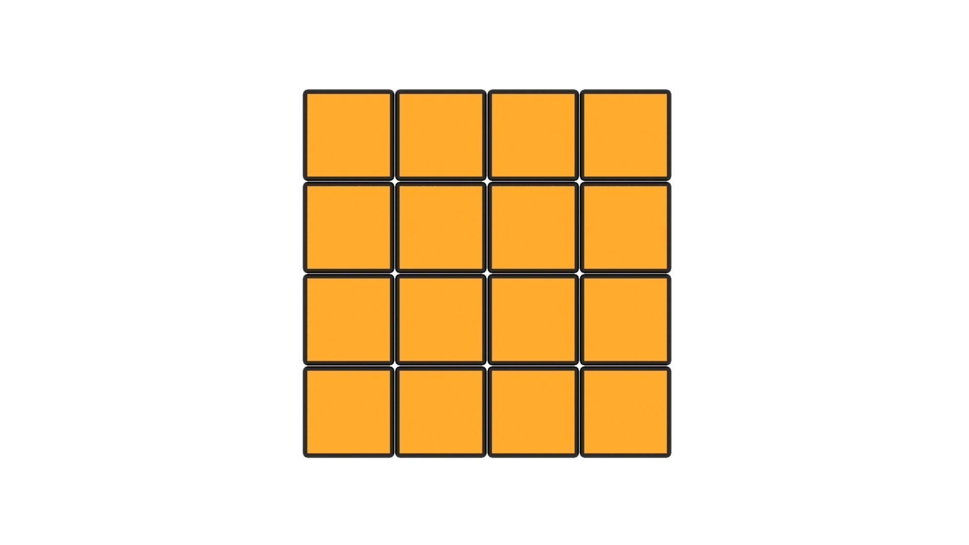 Rubiks Cube 4x4x4 3D model_3