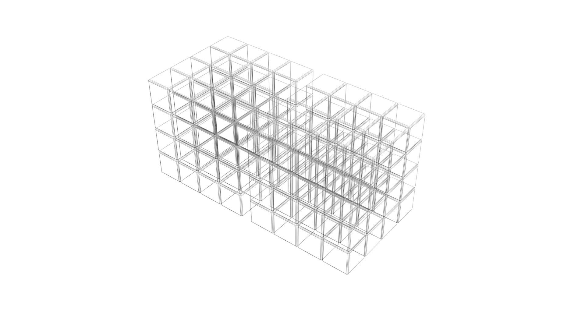 Rubiks Cube 4x4x4 3D model_32