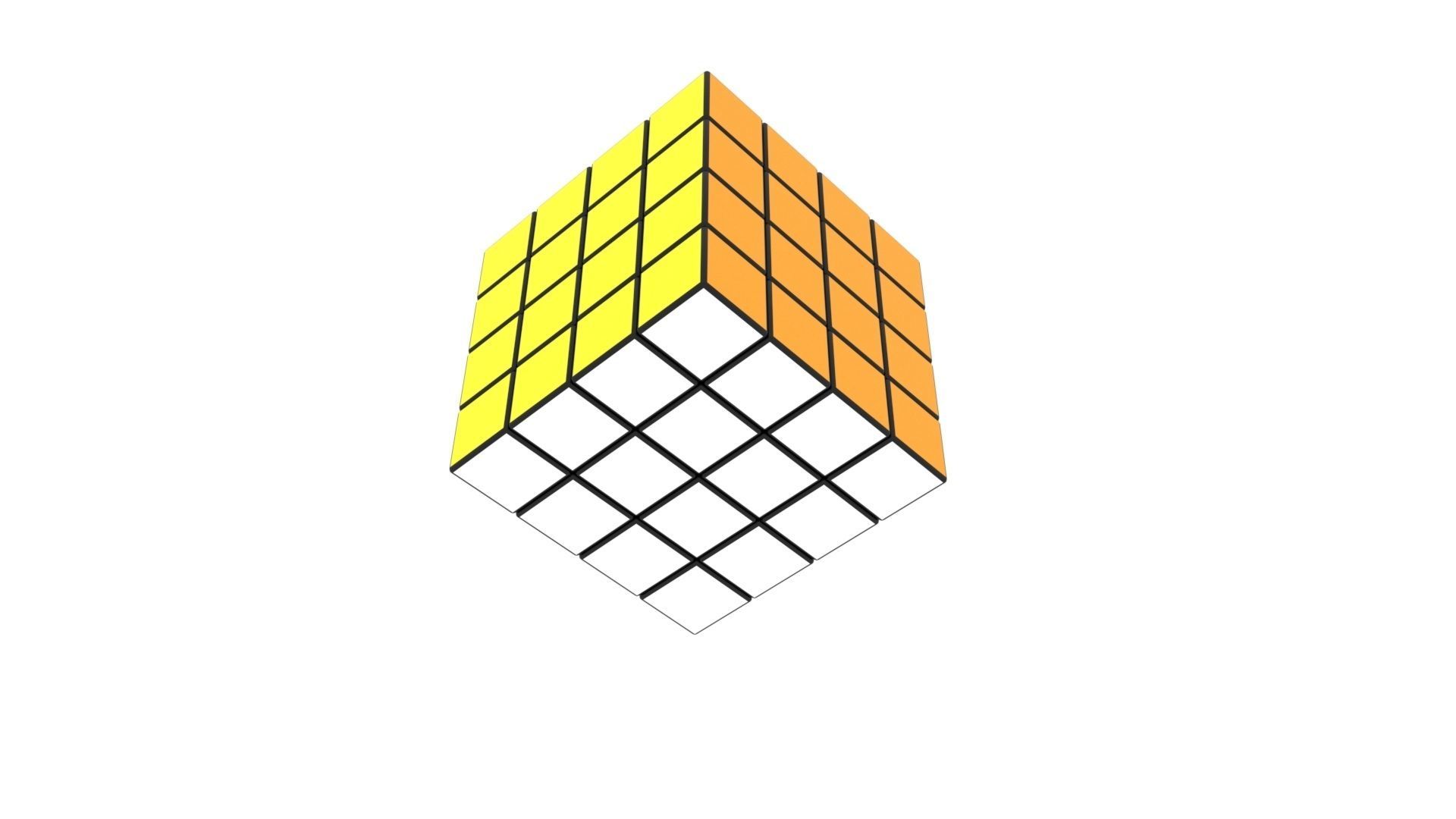 Rubiks Cube 4x4x4 3D model_22