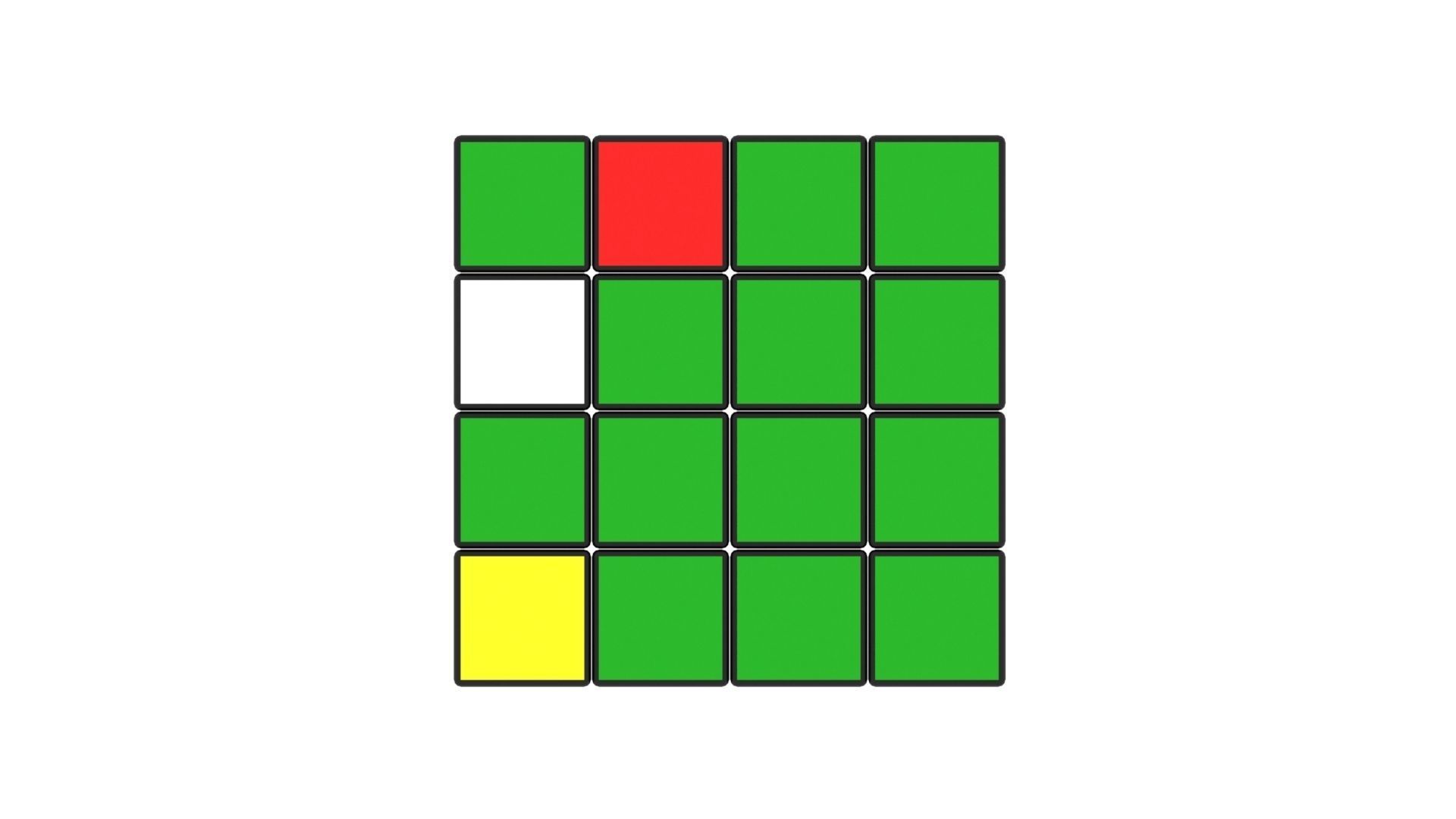 Rubiks Cube 4x4x4 3D model_12