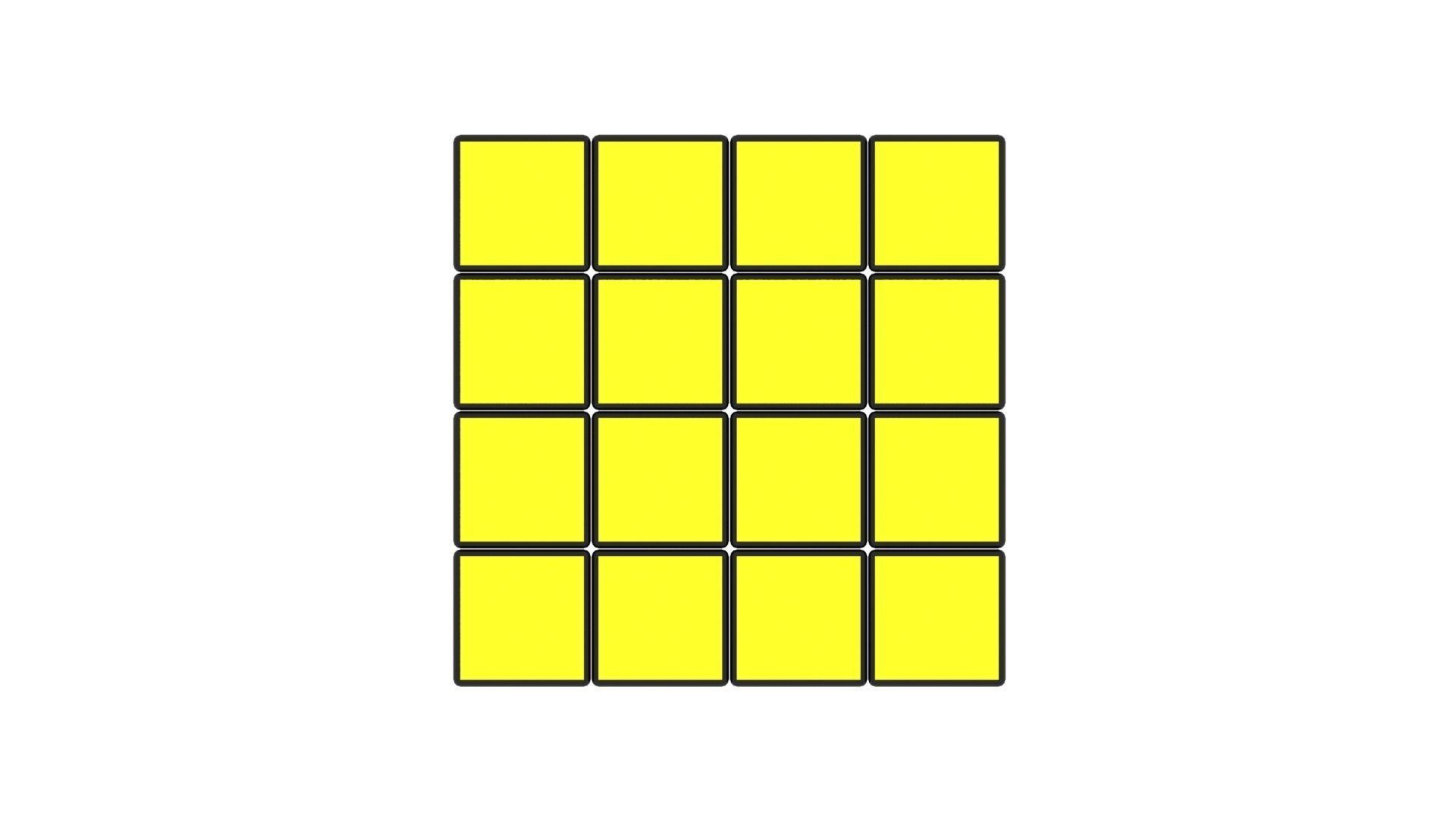 Rubiks Cube 4x4x4 3D model_28