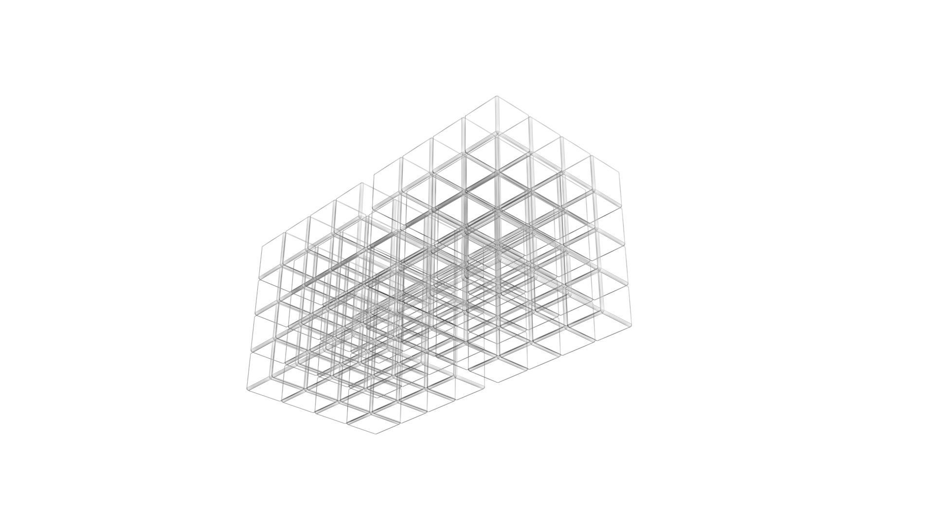Rubiks Cube 4x4x4 3D model_34