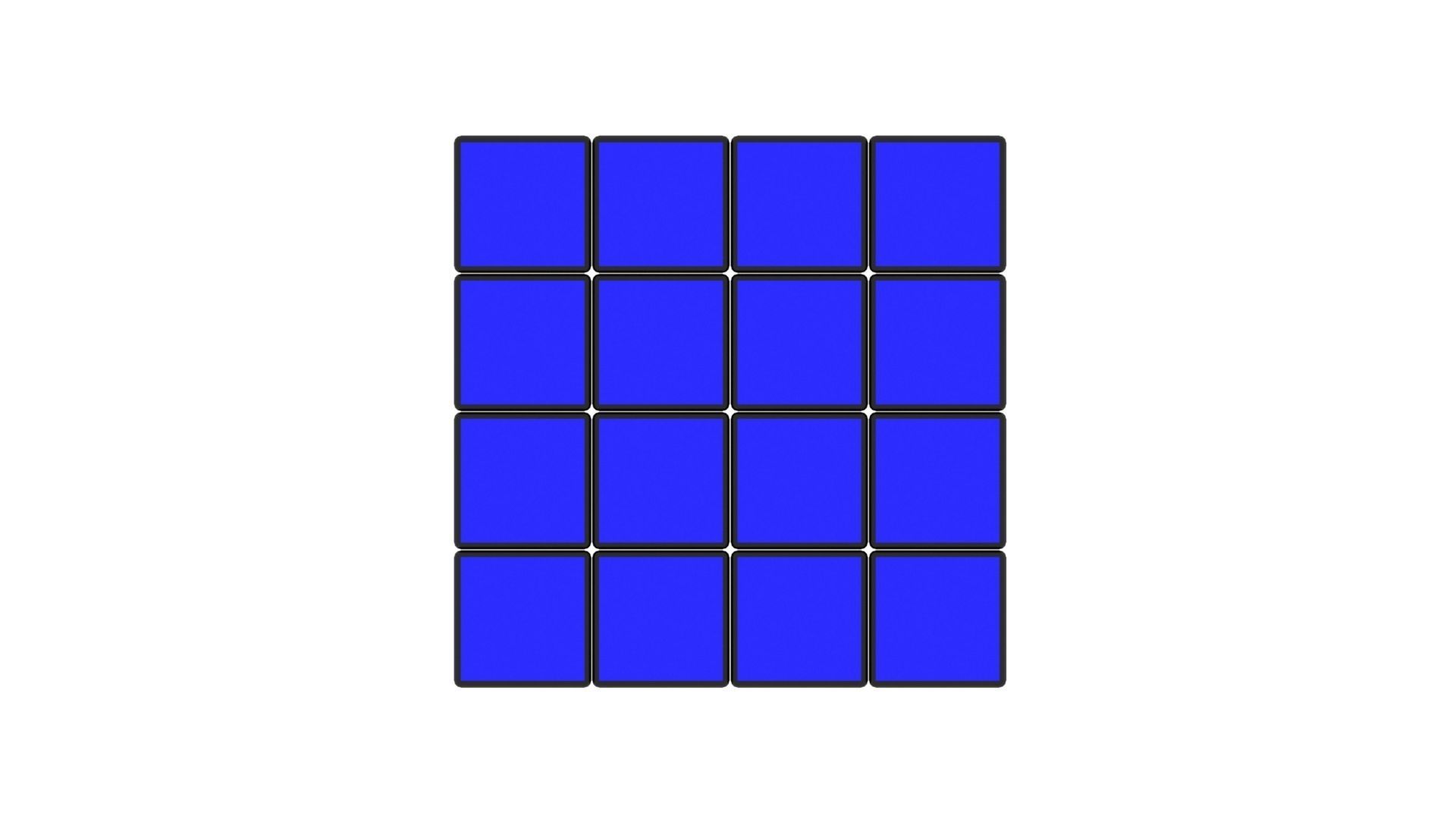 Rubiks Cube 4x4x4 3D model_25