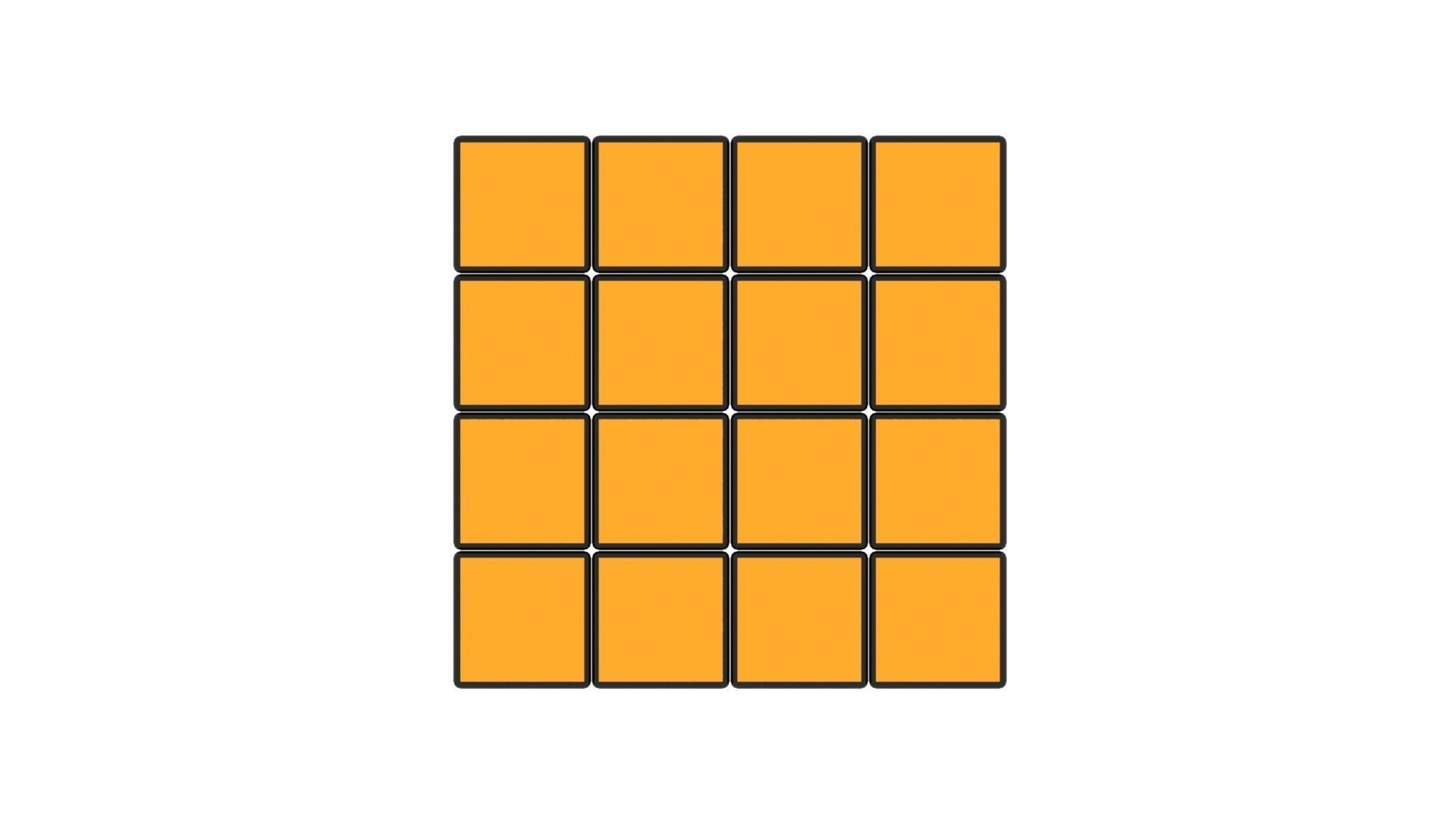 Rubiks Cube 4x4x4 3D model_26