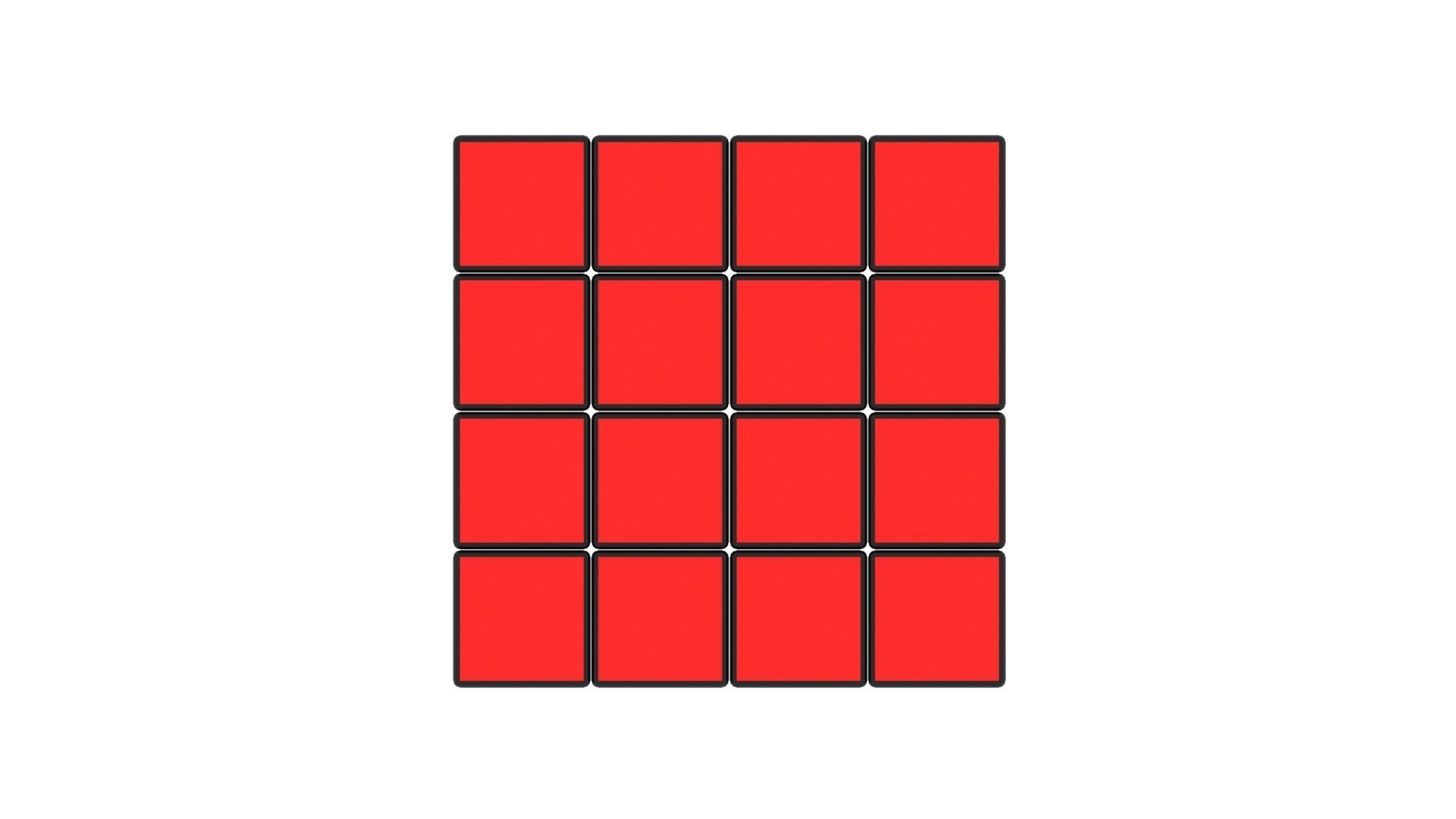 Rubiks Cube 4x4x4 3D model_24