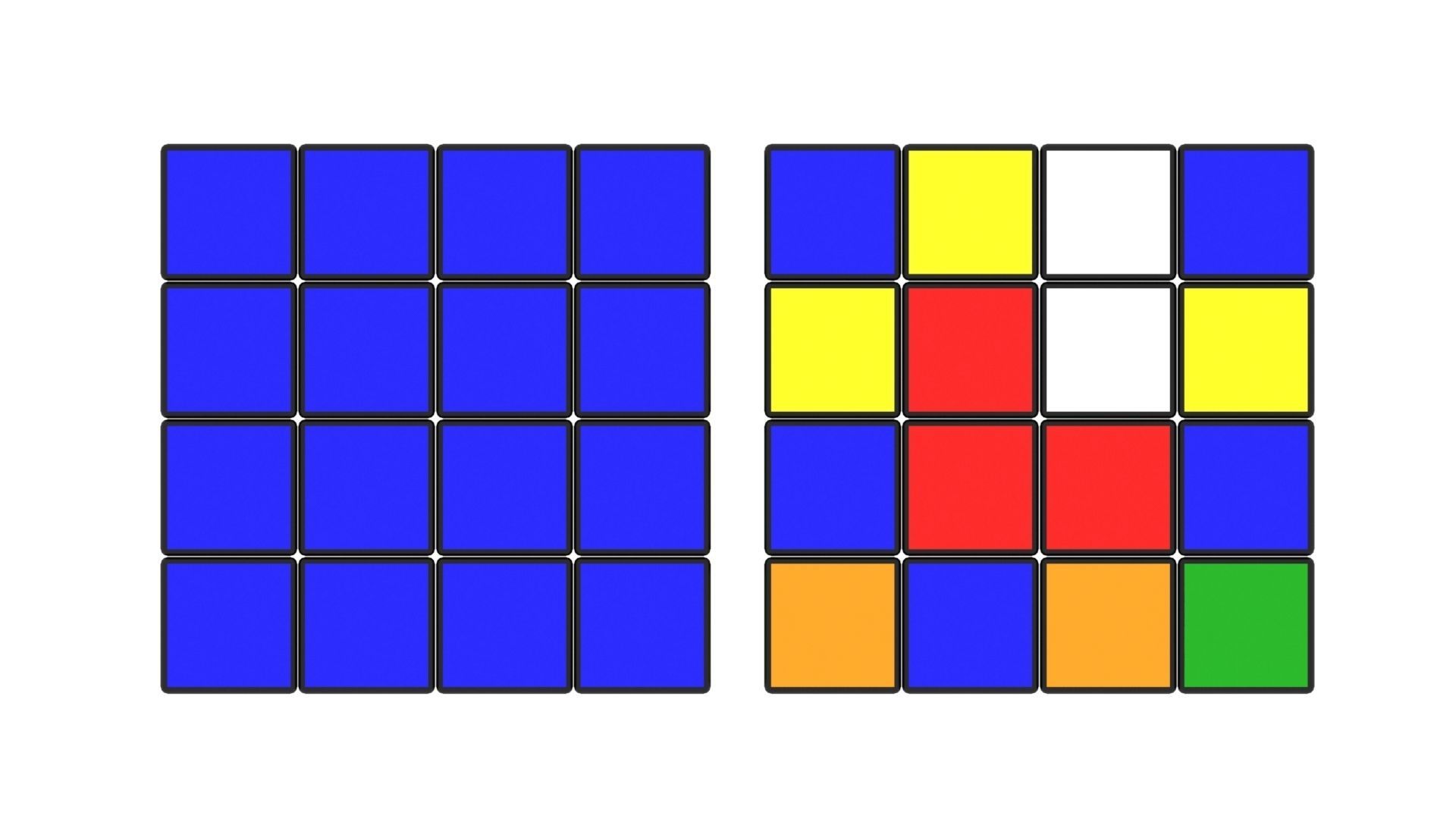 Rubiks Cube 4x4x4 3D model_2