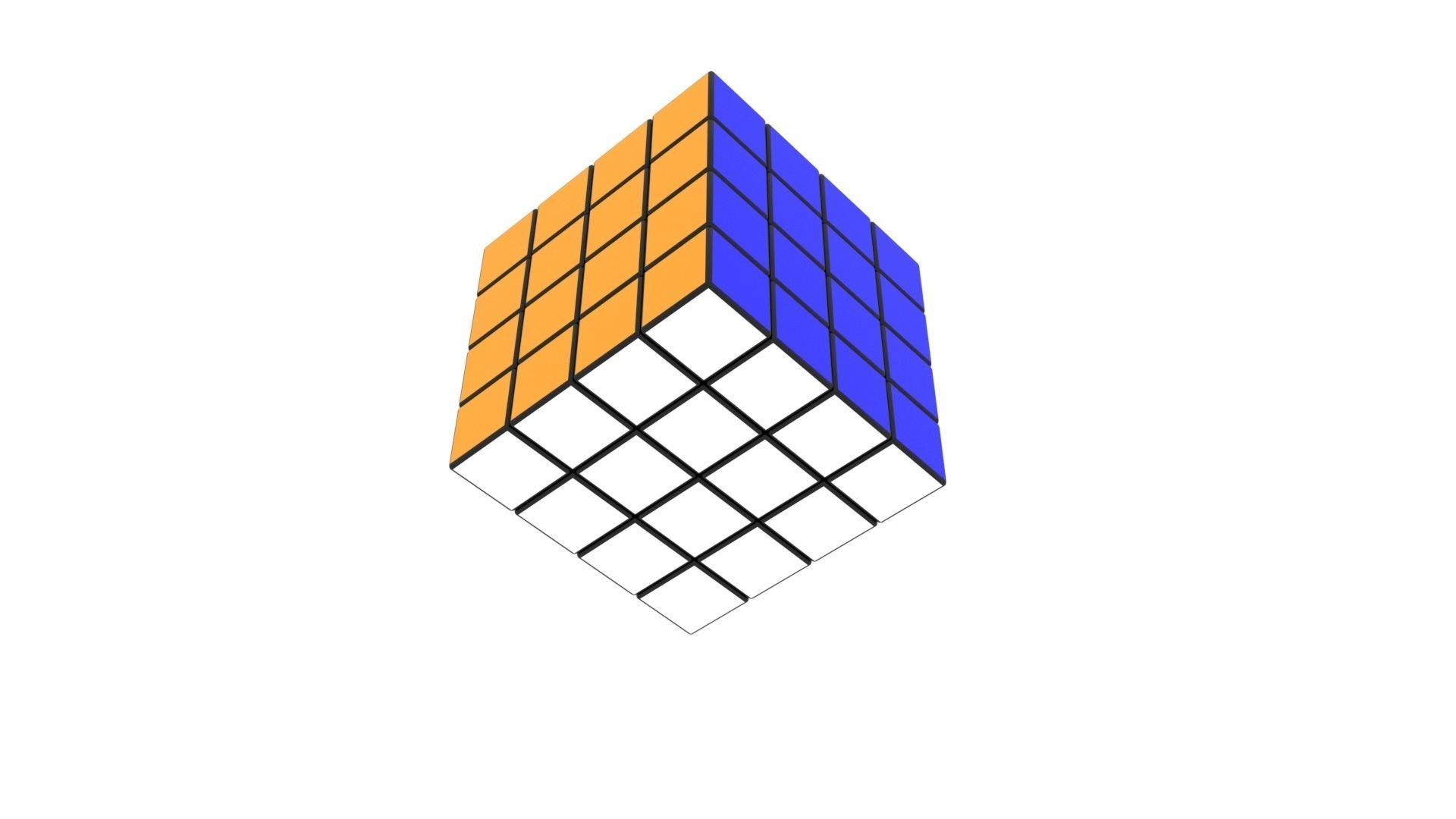 Rubiks Cube 4x4x4 3D model_23